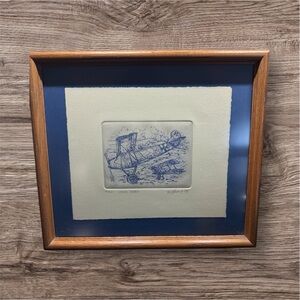 Marsha K.‎ Howe Etching Print “High Tails”Fokker D.VII & Sopwith Camel Aircraft